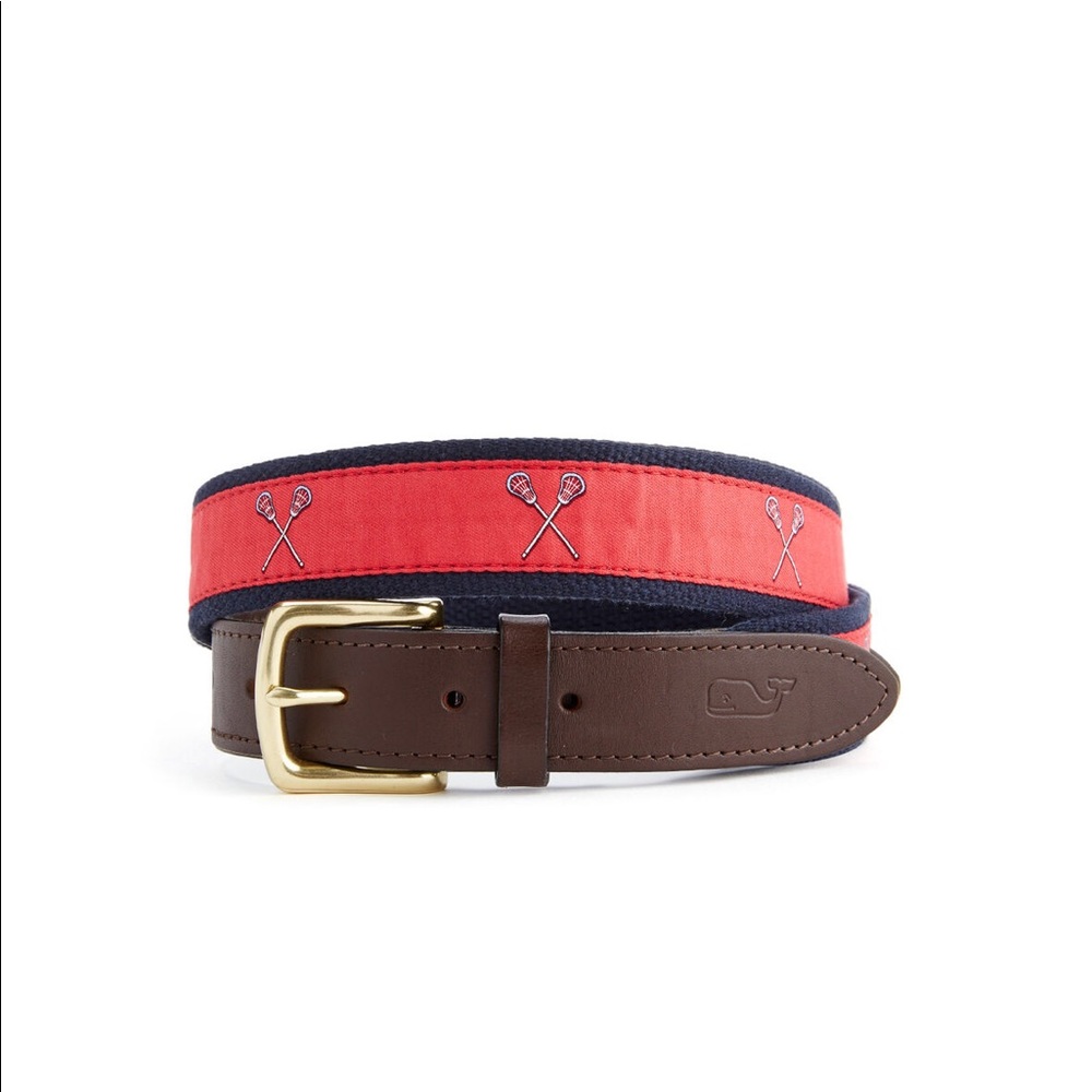 Vineyard Vines Men’s Lacrosse Canvas Club Belt
